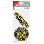 Wholesale-COLUMBUS CREW Perfect Cut Decal set of two 4"x4"