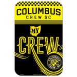 Wholesale-COLUMBUS CREW Plastic Sign 11" x 17"