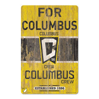 Wholesale-COLUMBUS CREW Wood Sign 11" x 17" 1/4" thick