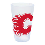 Wholesale-Calgary Flames 16 oz Silicone Pint Glass