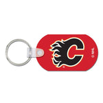 Wholesale-Calgary Flames 3rd Jersey Logo Metal Key Ring - Aluminum