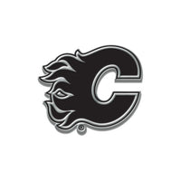 Wholesale-Calgary Flames Chrome Free Form Auto Emblem