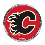 Wholesale-Calgary Flames Chrome Metal Domed Emblem