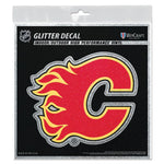 Wholesale-Calgary Flames Decal Glitter 6" x 6"