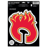 Wholesale-Calgary Flames Die Cut Logo Magnet 6.25" x 9"