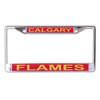 Wholesale-Calgary Flames Lic Plt Frame S/L Printed