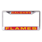 Wholesale-Calgary Flames Lic Plt Frame S/L Printed