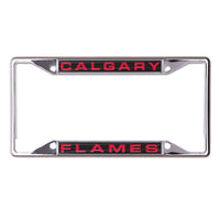 Wholesale-Calgary Flames Lic Plt Frame S/S Printed