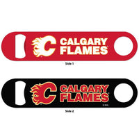 Wholesale-Calgary Flames Metal Bottle Opener 2 Sided