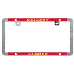 Wholesale-Calgary Flames Metal Lic. Plate Frame Slim