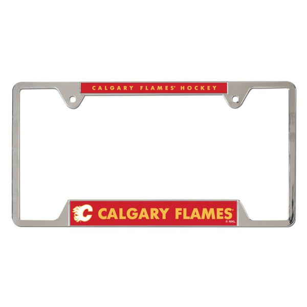 Wholesale-Calgary Flames Metal License Plate Frame