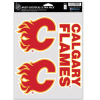 Wholesale-Calgary Flames Multi Use 3 Fan Pack