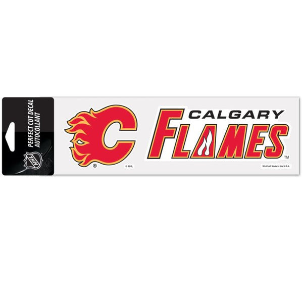 Wholesale-Calgary Flames Perfect Cut Decals 3" x 10"