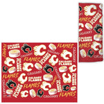 Wholesale-Calgary Flames Scatter Print Fan Wraps