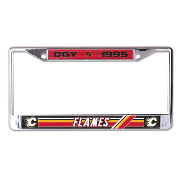 Wholesale-Calgary Flames Special Edition Lic Plt Frame S/L Printed