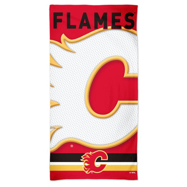 Wholesale-Calgary Flames Spectra Beach Towel 30" x 60"