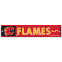 Wholesale-Calgary Flames Street / Zone Sign 3.75" x 19"