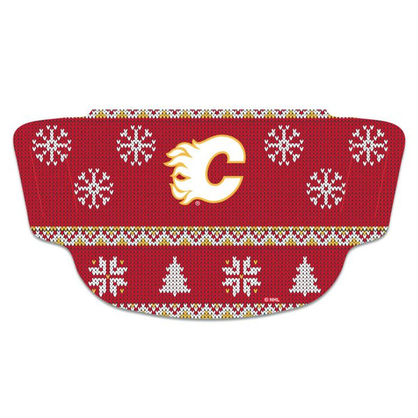 Wholesale-Calgary Flames / Ugly Sweater Fan Mask Face Covers