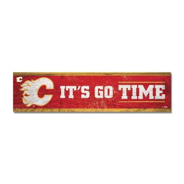 Wholesale-Calgary Flames Wooden Magnet 1.5" X 6"