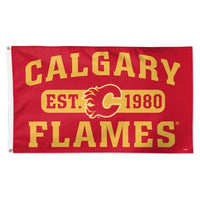 Wholesale-Calgary Flames established Flag - Deluxe 3' X 5'