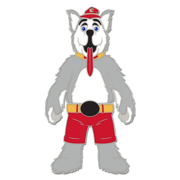 Wholesale-Calgary Flames mascot Collector Enamel Pin Jewelry Card