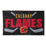 Wholesale-Calgary Flames stick Flag - Deluxe 3' X 5'