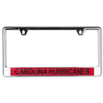 Wholesale-Carolina Hurricanes GLITTER Lic Plate Frame B/O Printed