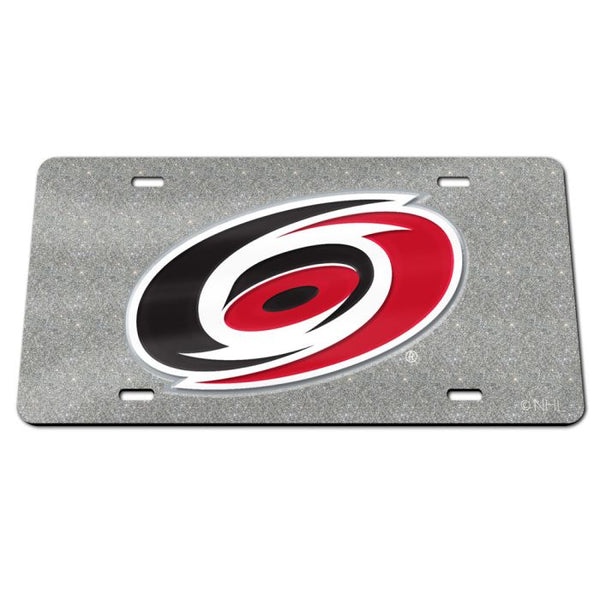 Wholesale-Carolina Hurricanes GLITTER Specialty Acrylic License Plate