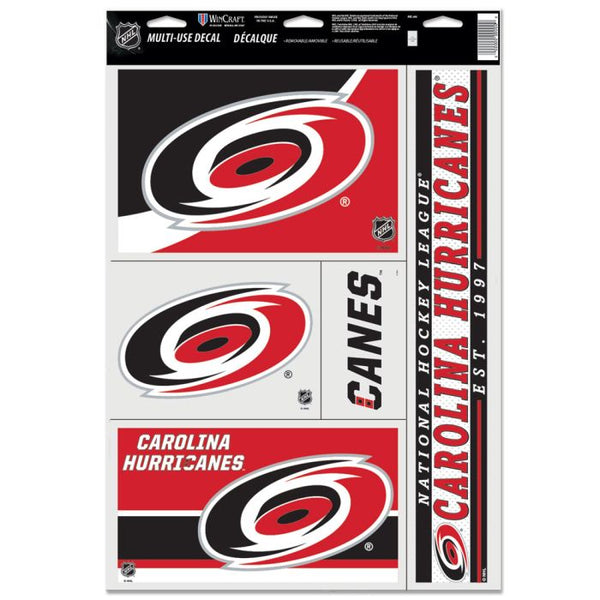 Wholesale-Carolina Hurricanes Multi Use Decal 11" x 17"