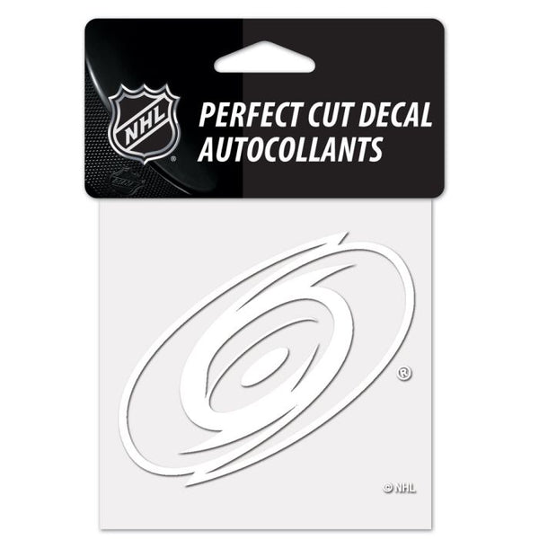 Wholesale-Carolina Hurricanes Perfect Cut White Decal 4" x 4"