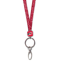 Wholesale-Carolina Hurricanes Red Lanyards- Crystal Bling