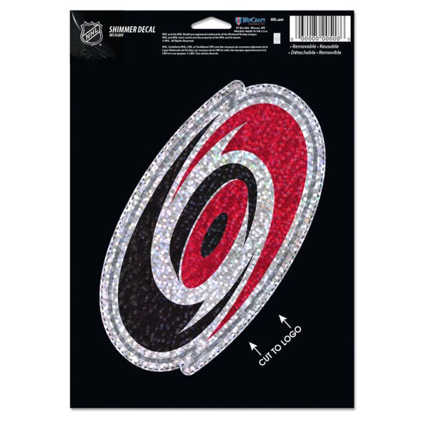 Wholesale-Carolina Hurricanes Shimmer Decals 5" x 7"