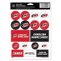 Wholesale-Carolina Hurricanes Vinyl Sticker Sheet 5" x 7"