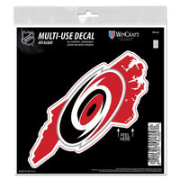 Wholesale-Carolina Hurricanes state shape All Surface Decal 6" x 6"