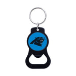 Wholesale-Carolina Panthers Black Bottle Opener Key Ring