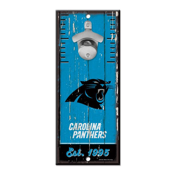 Wholesale-Carolina Panthers Bottle Opener Sign 5x11