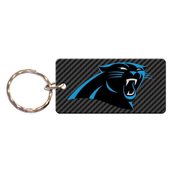 Wholesale-Carolina Panthers CARBON Keychain Rectangle