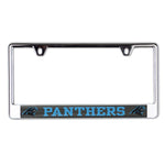 Wholesale-Carolina Panthers CARBON Lic Plate Frame B/O Printed