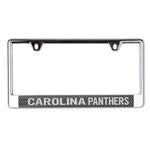 Wholesale-Carolina Panthers CARBON Lic Plate Frame B/O Printed