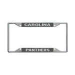 Wholesale-Carolina Panthers CARBON Lic Plt Frame S/S Printed