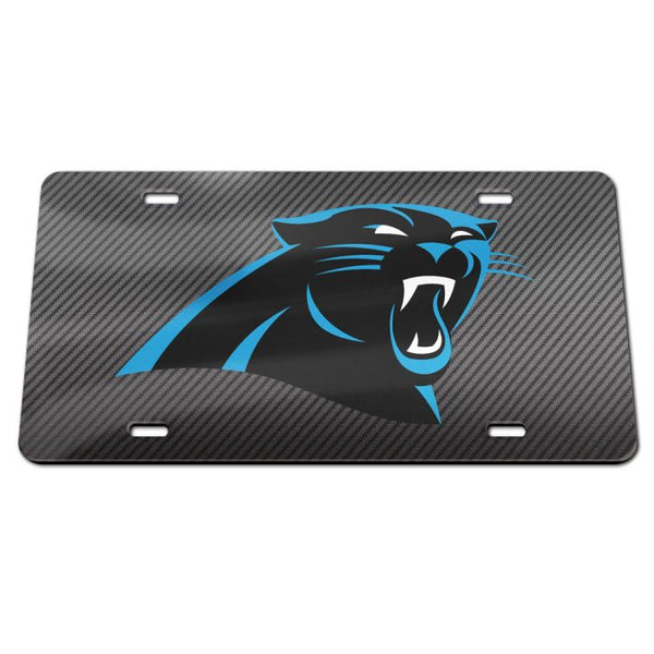 Wholesale-Carolina Panthers CARBON Specialty Acrylic License Plate