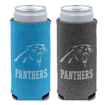 Wholesale-Carolina Panthers COLORED HEATHER 12 oz Slim Can Cooler