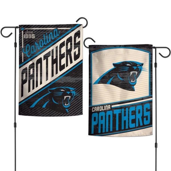 Wholesale-Carolina Panthers / Classic Logo Retro Garden Flags 2 sided 12.5" x 18"