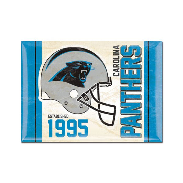 Wholesale-Carolina Panthers / Classic Logo Retro Metal Magnet 2.5" x 3.5"