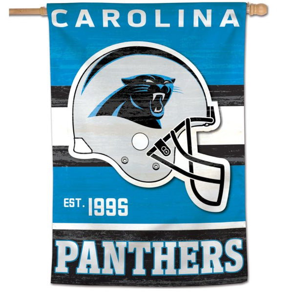 Wholesale-Carolina Panthers / Classic Logo Retro look Vertical Flag 28" x 40"