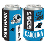 Wholesale-Carolina Panthers Color Block Can Cooler 12 oz.