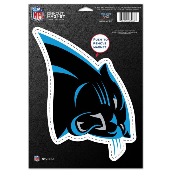 Wholesale-Carolina Panthers Die Cut Logo Magnet 6.25" x 9"