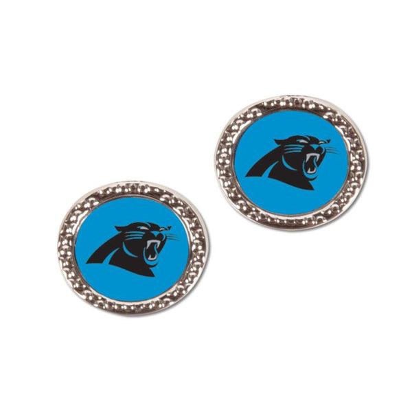 Wholesale-Carolina Panthers Earrings Jewelry Carded Round