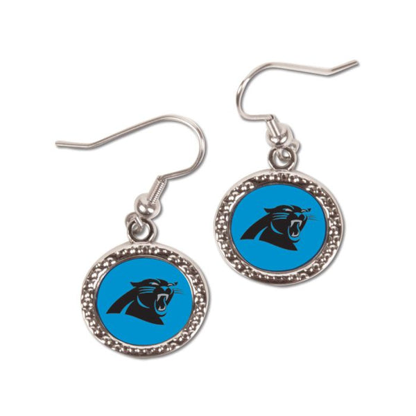 Wholesale-Carolina Panthers Earrings Jewelry Carded Round