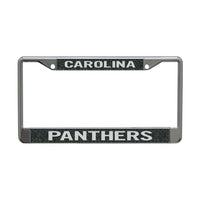 Wholesale-Carolina Panthers GLITTER BACKGROUND Lic Plt Frame S/L Printed